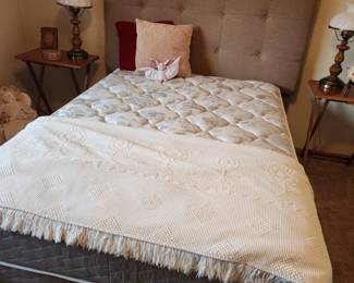 Double Bed Mattress/Box Spring. Double Bed Headboard. 
