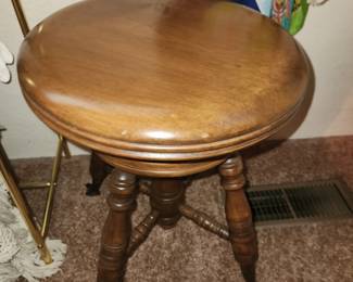 Vintage Piano Stool 