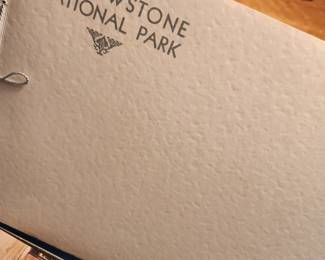 A Vintage Yellowstone National Park Book full of wonderful photographic prints. 