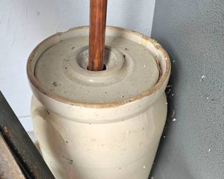 vintage butter churn, as is