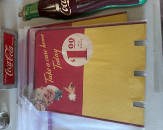 “Sprite Boy” cardboard Coca Cola sign dated 1947
