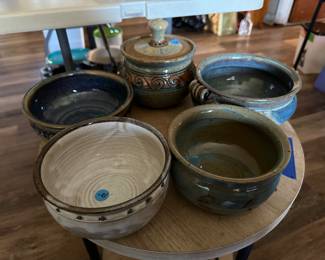 Signed handmade pottery