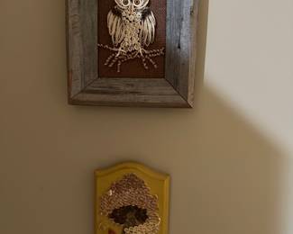 Fun vintage quilled art