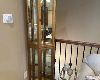 Corner curio cabinet 