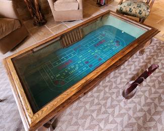 Unique Gaming Craps Coffee Table