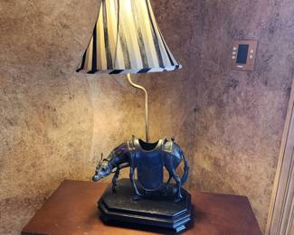 Lamp with Horse Base