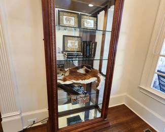 Glass Front Lighted Curio 