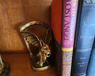 Brass Gargoyle Bookends