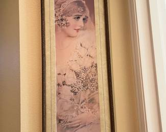 Framed & Matted 1920's Print "The Bride" by Rolf Armstrong