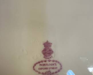 Mintons for Mortlock's Oxford Street Yellow Floral Pattern Platter