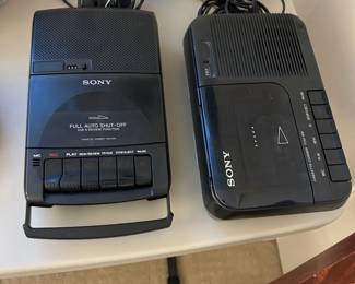 Sony Cassette Recorder– TCM-929,  Sony Portable Cassette Player/Recorder – TCM-818