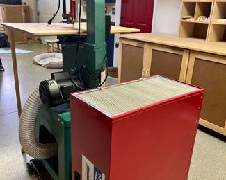 Grizzly Band saw, Penn State Industries Air Cleaning System