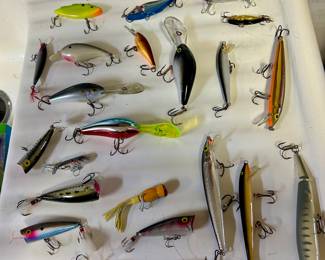 a huge selection of lures, bait, hooks