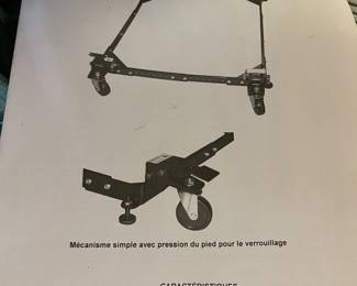 Most of the large pieces of equipment come on a rolling base