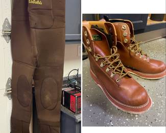 Cabela's waders and wading boots, men's size 10.5