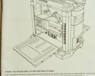 Ryobi surface planer Manual