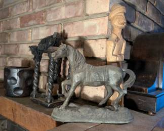 Cast Iron Horse Statue