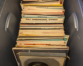 Clean Record and Vinyl Collection