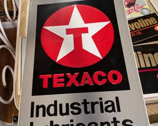 Texaco Industrial Lubricants Tin Sign - 1980's - new with box