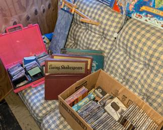 Tapes, DVD;s, Games and Loveseat