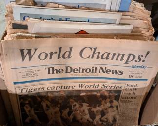 The Detroit News, Detroit Free Press, Life Magazine and Livonia Observer collectable editions.