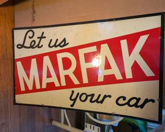 Metal Marfak Sign