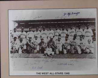 west all stars 1948 autographs