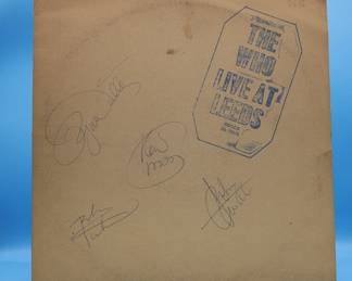 The Who signed record