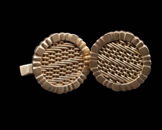 gold cufflinks