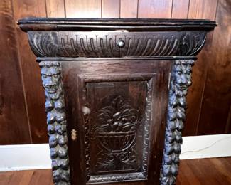 early carved cabinet