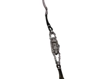 Platinum and diamond watch