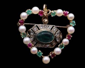 vintage gold pendant