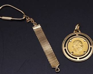 Gold Coin and chain