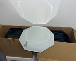 2 boxes of mirrored table centerpieces