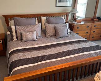 King bed with electric adjustable base 