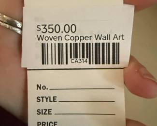 Woven Cooper Wall art