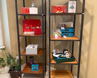 Metal and Wood Shelves