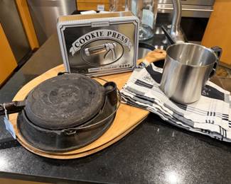 Antique Cast Iron Waffle Maker