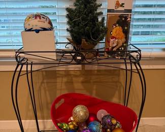 Ornaments, Metal Side Table
