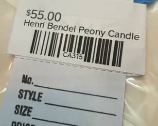 Henri Bendel Peony Candle
