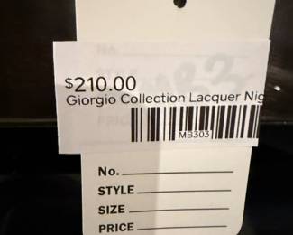 Giorgio Collection Lacquer Nightstand (A)