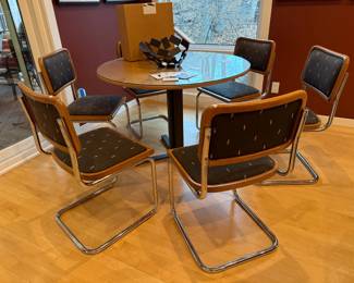 MCM Marcel Breuer Cesca Chair Set, Alessi La Stanza Bowl