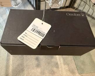 Orrefors Votive Candle Pair