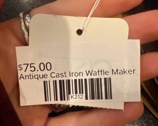 Antique Cast Iron Waffle Maker