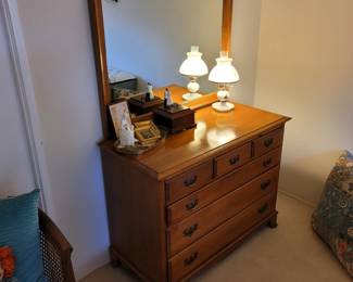 $50 Maple dresser w/Mirror