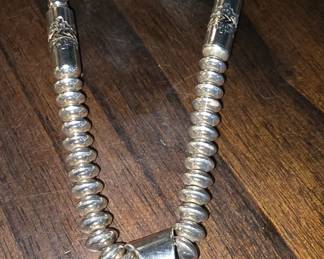 RT Sterling Silver Navajo Necklace