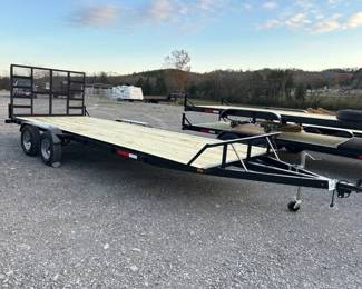 UNUSED 2024 BENCHMARK 79X20 BUMPER PULL TRAILER