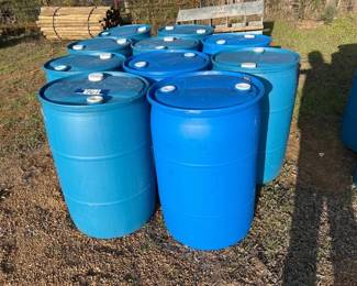 10 PLASTIC BARRELS