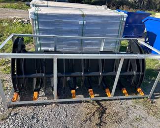 78 SKID STEER ROOT BRUSH GRAPPLE