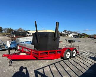 CUSTOM BUILT SMOKER TRAILER RIG